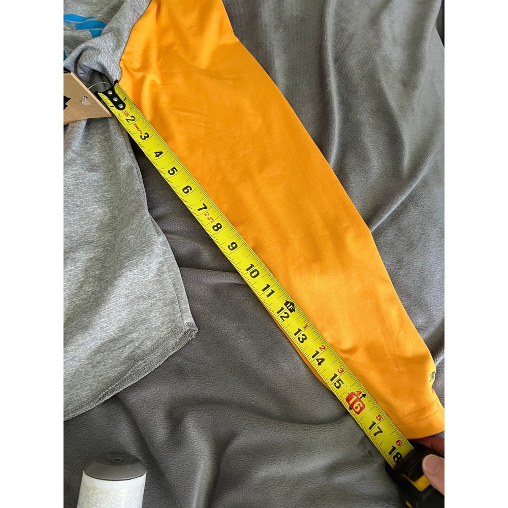 Burton Kids Dryride Ultrawick Midweight 200 Base Layer Shirt greyYellow XL 14/16 - Picture 6 of 9